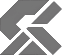 Минималистичный абстрактный логотип компании ВинТен Софт в серых тонах на белом фоне